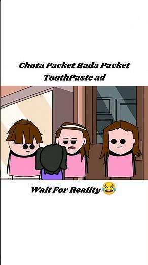 Colgate Toothpaste Ad Chota Packet Bada Packet 😂 Ft. NOT YOUR TYPE Hilarious Animated Scene #shorts