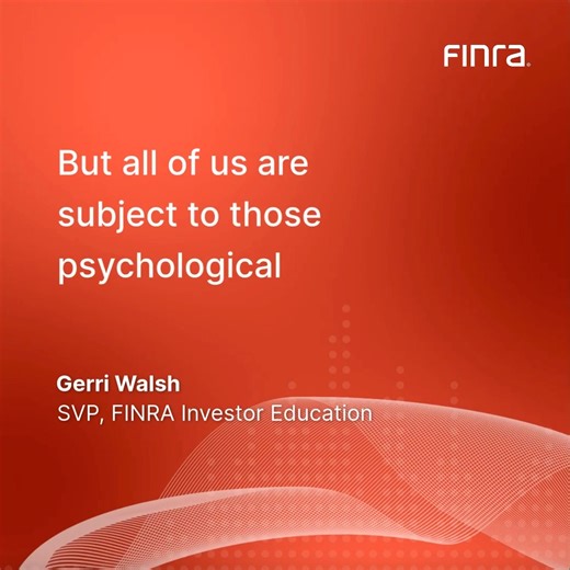 This #WorldInvestorWeek, revisit expert insights from President of the FINRA Foundation, Gerri Walsh, in this encore episode of #FINRAUnscripted. Originally released in January, Gerri's practical advice for investors at all levels remains as relevant as ever—from building smart investing habits and setting goals to avoiding common pitfalls and making informed financial decisions. 🎧 Listen to the episode here: https://bit.ly/4nIwtcW= | FINRA