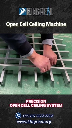 How To Install The Open Grid Cell Ceiling | Full Automatic Open Cell Ceiling Production Line