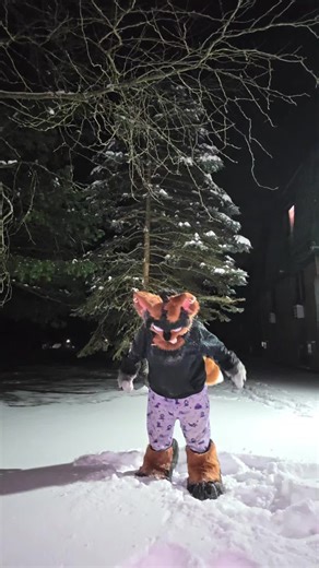 fashionable too 😋 #furry #fursona #furrytok #furrytiktok #snow