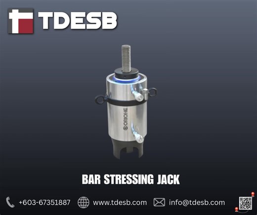 ⚙️Precision Engineering for Superior Post-Tensioning At TDESB, we provide high-performance hydraulic solutions designed for the most demanding construction environments. Our range of ORIONE stressing jacks ensures accuracy, safety, and durability for every tendon and bar. Featured Equipment: ✨Mono Strand Stressing Jack (Front & Rear Grip): Ideal for single-strand tensioning with maximum control. ✨Multi-Strand Post-Tensioning Jack: Built for heavy-duty, large-scale structural reinforcement. ✨Bar 