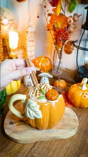 【スタバ再現レシピ】パンプキンスパイスラテの作り方🎃🫚☕️
