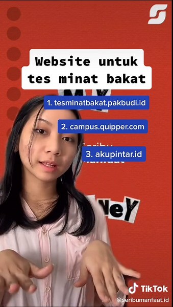 Website untuk Tes Minat Bakat