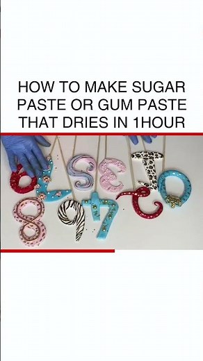 1-Hour Gum Paste Recipe for Cakes & Crafts #BakingTutorial #CakeDecorating