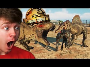 INSANE DINOSAUR BATTLE ROYALE! - Jurassic World Evolution 2