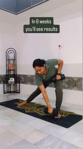 5.1K views · 249 reactions | Results in few weeks . #core #exercise #fitness #fit #workout #trending #dumbells #getfit #fitmoms #coach #trainer #onlineyoga | Aarogyam Yoga Studio | Facebook