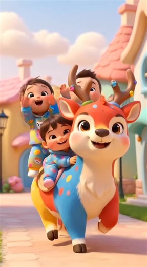 Cute kids riding #kids #kidssong #kidscartoon #cartoonvideo #foryou