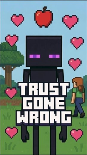 Enderman trusted alex 💔🍎 | minecraft animation #minecraft #animation #memes #alex #cartoon #enderman