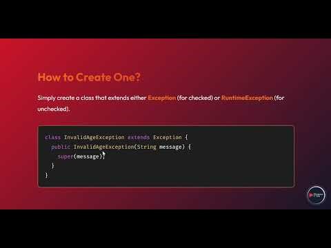 28. Custom Exceptions in Java Explained 🚀