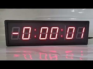 Timer counting to negative numbers