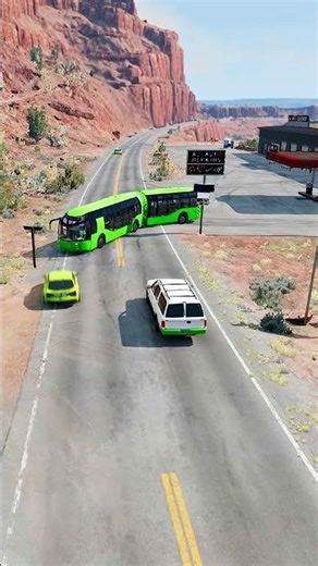 Realistic Highway Car Crashes – BeamNG Drive #shortsgaming #shorts #beamngdrive