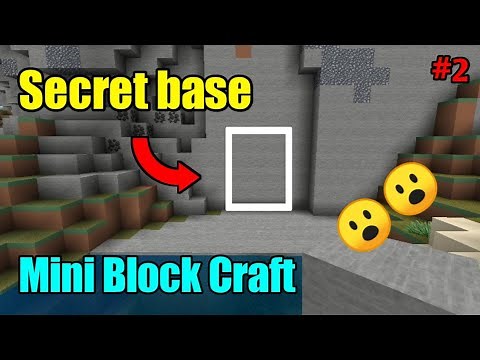 How to make a secret base in mini block craft 3d.