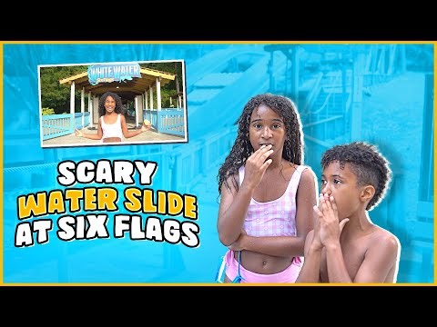 EPIC WATER SLIDE FUN AT SIX FLAGS 🌊