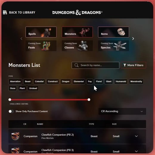 1.2K views · 15 reactions | Planning D&D combat is easy on Roll20! Use our Listings tool to: ➡️ Quickly search by creature type ➡️ Filter by rule system, rarity, alignment & more ➡️ Sort results by name or CR Find a monster you like? See what book it's from at a glance! It's FREE to use! Try it now: https://hubs.li/Q034mcWY0 | Roll20 | Facebook