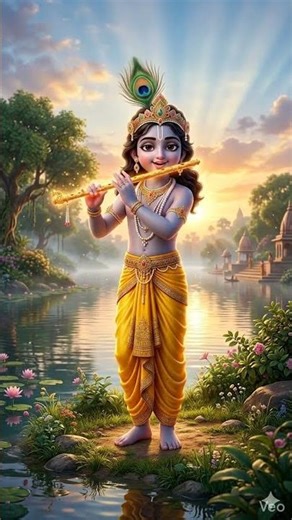 krishna flute music #holistatus #radhakrishna #bhaktiaagar #viral