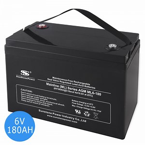 [Hot Item] Rechargeable VRLA Solar 6V 180ah AGM Lead Acid Battery for Communication Equipment