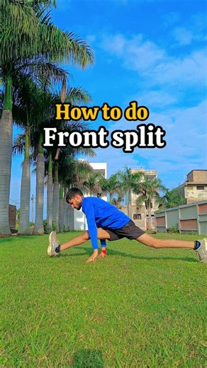 Lokesh Ahirwar on Instagram: "Front Split Tutorial// Dm For Online Classes #frontsplits #sidesplits #flexibility #tutorial #yoga"