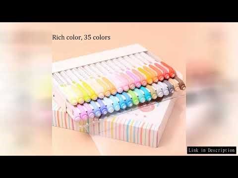35Colors Japan ZEBRA Double Headed Highlighter Pen Fluorescent Note-taking Journal Art Marker Pen Sc