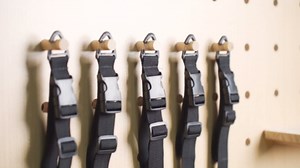 6 Pack 17 Inch Adjustable Extension Cord Holder Organizer with Triangle Clips for Garage Organization and Storage Heavy Duty Extension Cord Hanger for Men Workshop (Black)