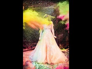 Bride Trashes Wedding Dress with Colour Run Paint from PaintGlow