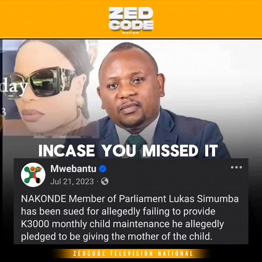 NAKONDE MP Sued for Failure to Provide Child Maintenance