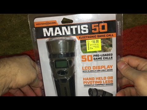 Walmart Clearance Mantis 50 Western Rivers how to repeat testing animal Game Calls WRC-GC50-W