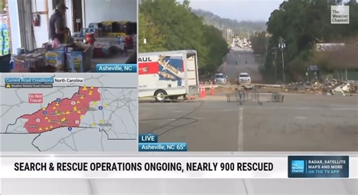 10K views · 429 reactions | Live from #asheville , #northcarolina on #flooding and #recovery from #hurricanehelene | Stephanie Abrams | Facebook