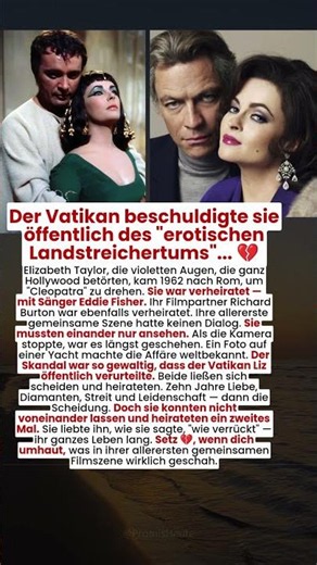 Der Vatikan beschuldigte sie öffentlich des "erotischen Landstreichertums"... 💔