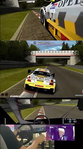 Opel Astra V8 Coupé - Nordschleife 8am mod - Steering Wheel Gameplay Gran Turismo 4 Spec II
