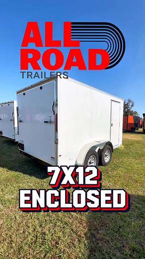 ✨Shining bright and rolling smooth! 🤍✨ This white 7x12 enclosed trailer with that chrome finish is giving CLEAN, CRISP, and READY TO WORK vibes! 😍⚡️ All of our enclosed trailers are available in different sizes and colors. Best quality for the best prices. Financial options available. Slide through and LEVEL UP your hauling! 🚚🌟 For more information contact us (954)243-1161 www.allroadtrailers.com #EnclosedTrailer #enclosedtrailer #trailersforsale #enclosed #trailer #readytogo #onthego #black