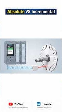 Difference between Absolute and Incremental Encoders? #encoder #instrumentation #plc