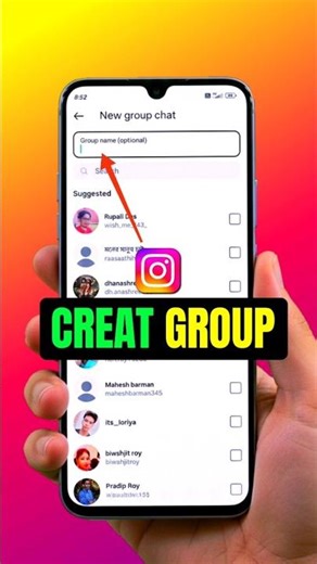 How to create Instagram Group in 30 Seconds! 🔥#shorts