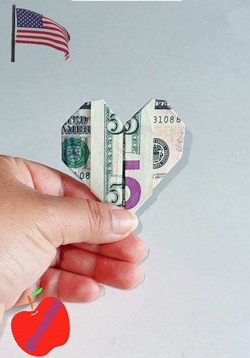 Tutorial de Origami: Corazón de Dinero
