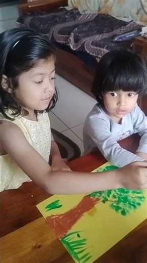 Finger Tree Planting Art 🌳 | Easy Kids Activity. "Save Trees 🌍 " creative arts