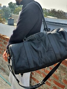 Python Embossed Leather Duffle Bag, 3rd Anniversary Leather Gift, Exotic Snakeskin Weekender, Luxury Travel Bag for Men & Women - Etsy Australia