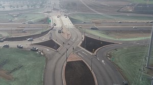 California's first diverging diamond interchange just debuted in Manteca