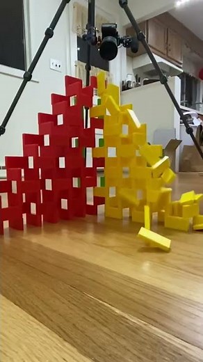 How to Turn a Domino Wall 90° (w/ Alternating Technique)