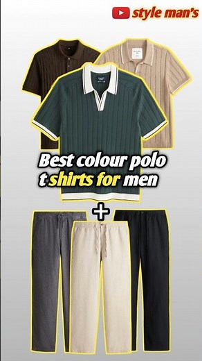 Best colour polo t shirts for men 👔✅ #mensfashion #fashion #fashiontips #youtubeshorts #ytshorts