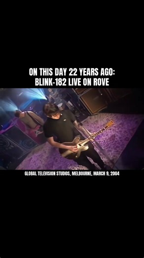 22 Years of Blink-182 Live on Rove: A Memorable Performance