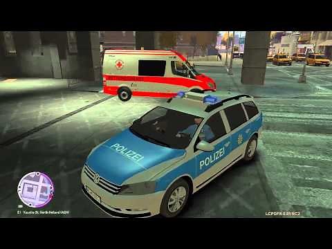 GTA IV-EFLC German Police and EMS mods and siren