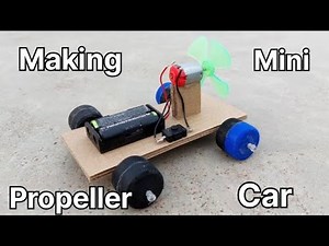 How to make a propeller car|diy propeller car|air powered car|mini Propellercar|‪@The_Nexscience‬