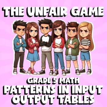 Patterns in Input Output Tables THE UNFAIR GAME - No Prep Grade 5 Math Review