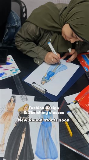 360 reactions · 13 shares | Activities from Fashion Design & Sketching Course✍️‍ ..... Fashion Design & illustration course ✍️ Teaching & presented by Dr.Amany Ibrahim ‍ Teaching Assistant: Asmaa Alaa ‍ New Round starts soon  ... #design #Fashion #sketching | School Of Fashion with Amany Ibrahim | Facebook