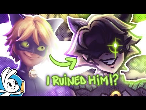 CHAT NOIR REDESIGN | The beginnings of LADYNOIR in my universe | Miraculous Redesign pt. 2