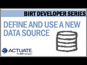 How to define and use a new Data Source in BIRT