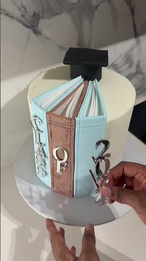 How to make a graduation cake. Book cake