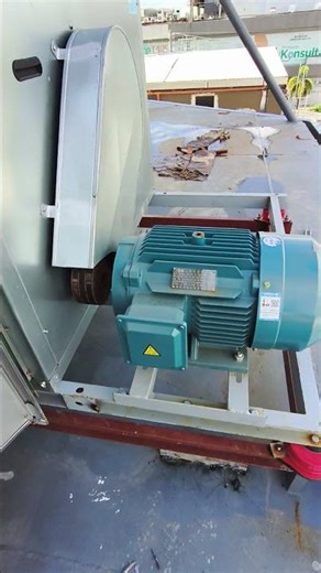 Termination of 25kw exhaust blower.#everyone #construction #thankyouforwatching