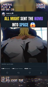 ALL MIGHT SENT THE NOMU INTO SPACE 😱 | #animeedit #myheroacademia #anime