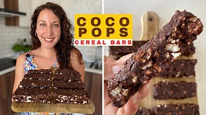 These are our Coco Pops Cereal Bars 🍫 😍 Rise 'n' Shine with this delcious treat or simply have it as a snack to kill those cravings on a weight loss journey. | Kitchen Coach