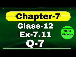Class 12 Ex 7.11 Q7 Math | Chapter7 Class12 Math | Integration | Ex 7.11 Q7 Class 12 Math